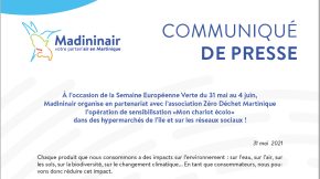 31/05/2021 - Madininair organise en partenariat avec l’association Zéro Déchet Martinique l’opération de sensibilisation «&nbsp;Mon chariot écolo&nbsp;»