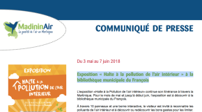 03/05/2018 - Exposition «&nbsp;Halte à la pollution de l’air intérieur&nbsp;» à la bibliothèque municipale du François