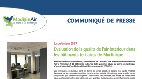 04/12/18 - Évaluation de la qualité de l’air intérieur dans les bâtiments tertiaires de Martinique