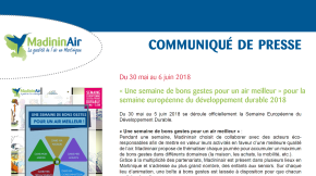 30/05/2018 «&nbsp;Une semaine de bons gestes pour un air meilleur&nbsp;» pour la semaine européenne du développement durable 2018